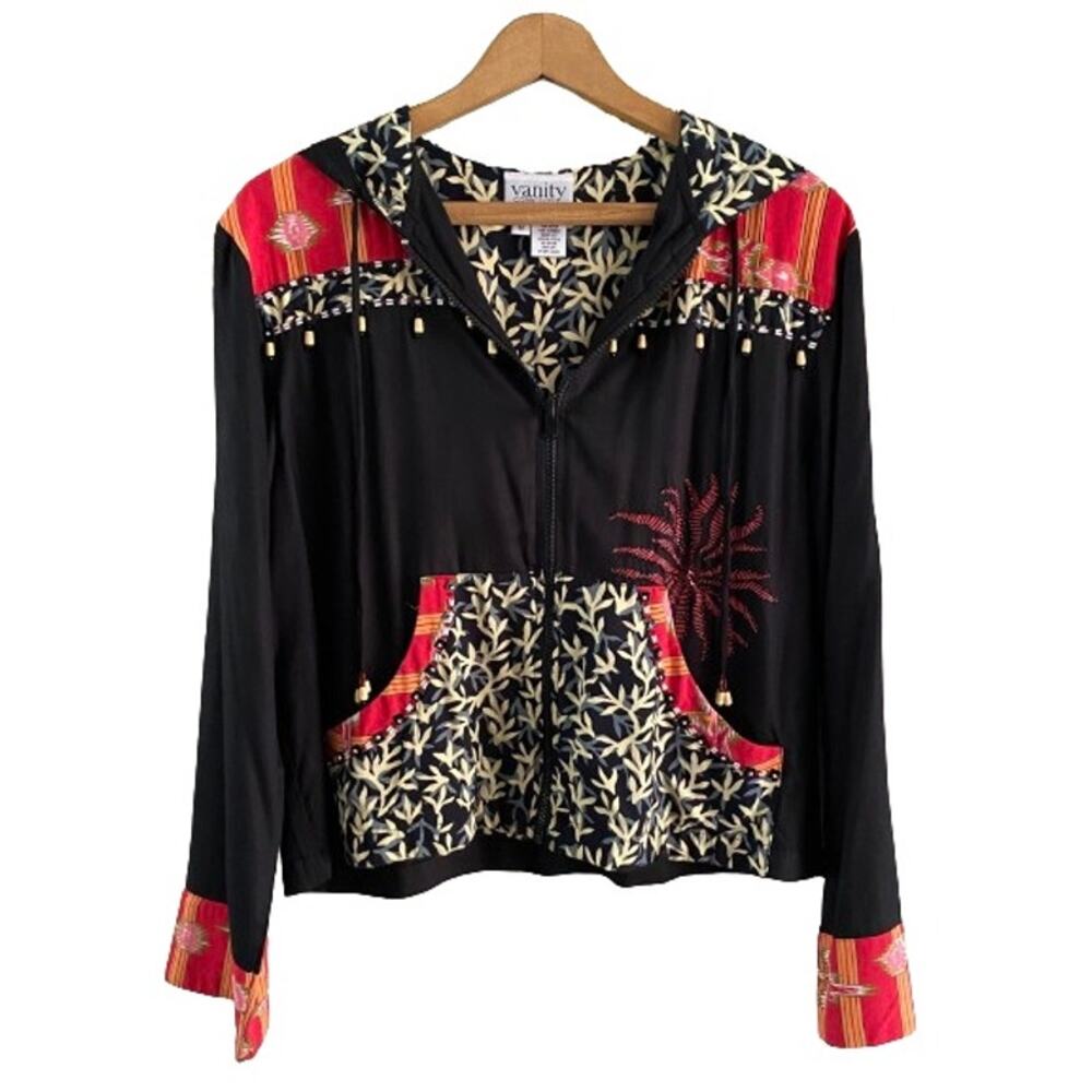 Vanity Black and Red Women's Jacket